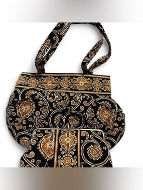 Vera Bradley Morgan Shoulder Bag + Clutch Caffe Latte Retired 2008 Quilted Set